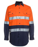 JB's HI VIS L/S (D+N) 150G WORK SHIRT - 6DNWL