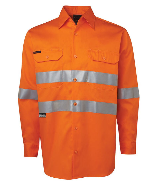 JB's HI VIS L/S (D+N) 150G WORK SHIRT - 6DNWL