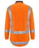 JB's HI VIS (D+N) L/S NON CUFF TTMC-W17 TRADITIONAL POLO - 6DTLP