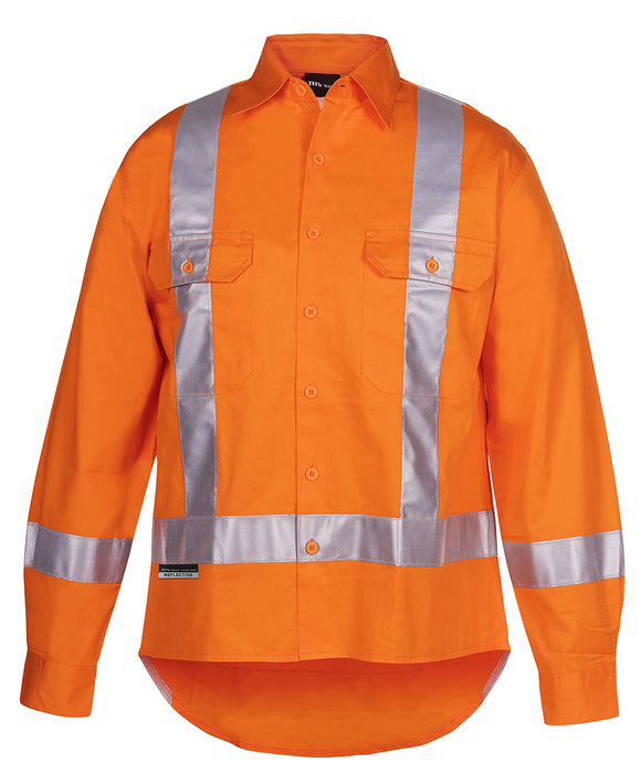 JB's HI VIS (D+N) L/S 150G TTMC-W TAPE SHIRT - 6DTLS