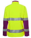 JB's LADIES HI VIS D+N WATER RESISTANT SOFTSHELL JACKET - 6DWJ1