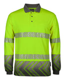 JB's HI VIS L/S ARROW SUB POLO WITH SEGMENTED TAPE - 6HAL