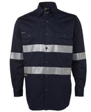 JB's L/S 190G WORK SHIRT WITH REFLECTIVE TAPE - 6HDNL