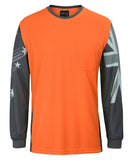 JB's HI VIS L/S SOUTHERN CROSS TEE - 6HSCT