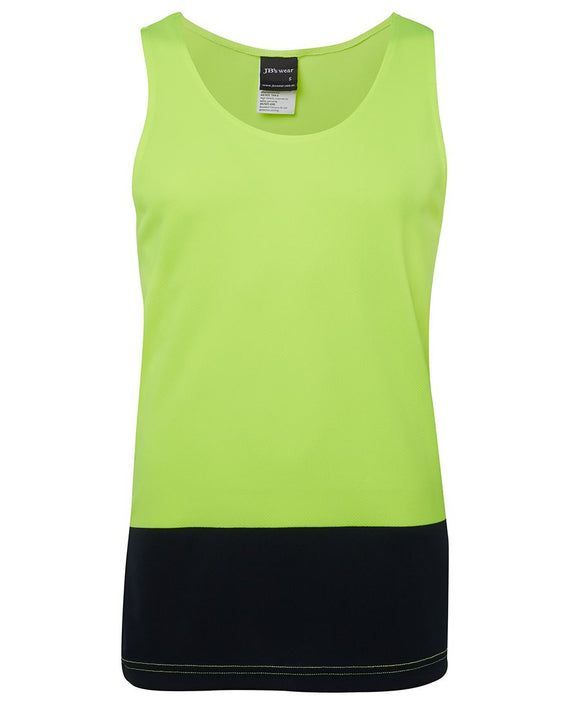 JB's HI VIS TRADITIONAL SINGLET - 6HTS