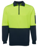 JB's HI VIS 1/2 ZIP FLEECY SWEAT - 6HVFH