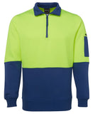 JB's HI VIS 1/2 ZIP FLEECY SWEAT - 6HVFH