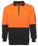 JB's HI VIS 1/2 ZIP FLEECY SWEAT - 6HVFH