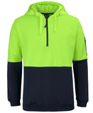 JB's HI VIS 1/2 ZIP FLEECY HOODIE - 6HVHZ