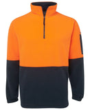 JB's HI VIS 1/2 ZIP POLAR FLEECE- 6HVPF