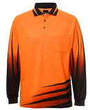 JB's HI VIS L/S RIPPA SUB POLO - 6HVRL