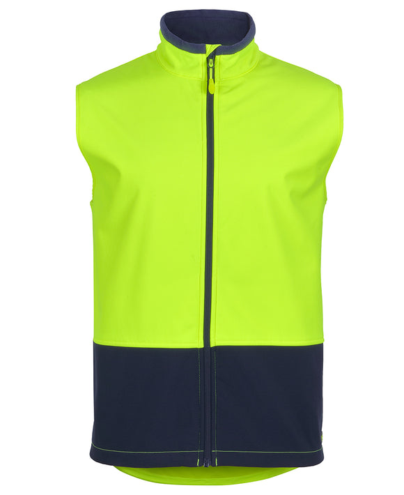 HI VIS THREE LAYER SOFTSHELL VEST - 6HWV