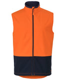 HI VIS THREE LAYER SOFTSHELL VEST - 6HWV