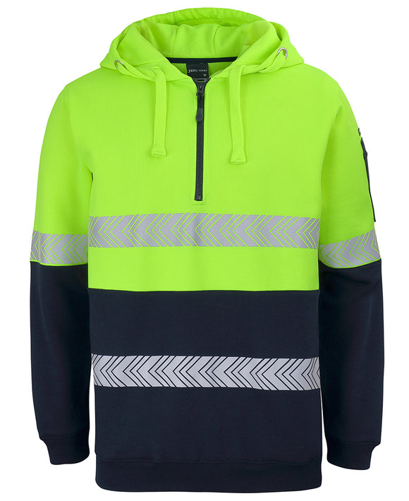 JB's HI VIS (D+N) 1/2 ZIP SEGMENTED TAPE HOODIE - 6HZSH