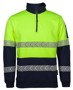 JB's HI VIS 1/2 ZIP SEGMENTED TAPE FLEECY  - 6HZS