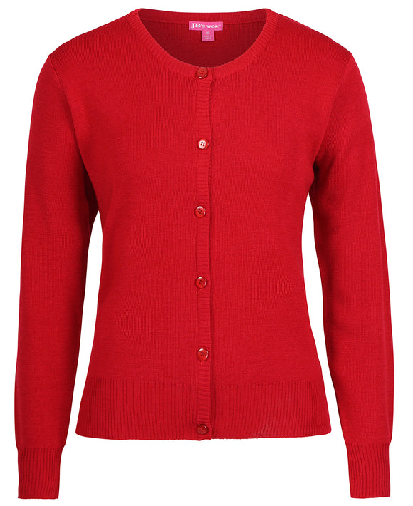 JB's LADIES CORPORATE CREW NECK CARDIGAN - 6L1CN