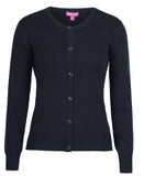 JB's LADIES CORPORATE CREW NECK CARDIGAN - 6L1CN