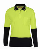 JB's LADIES HV L/S COMFORT POLO - 6LHCL