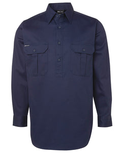 JB's L/S 190G CLOSE FRONT WORK SHIRT - 6WSCF