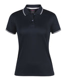 PODIUM LADIES JACQUARD CONTRAST POLO - 7JCP1