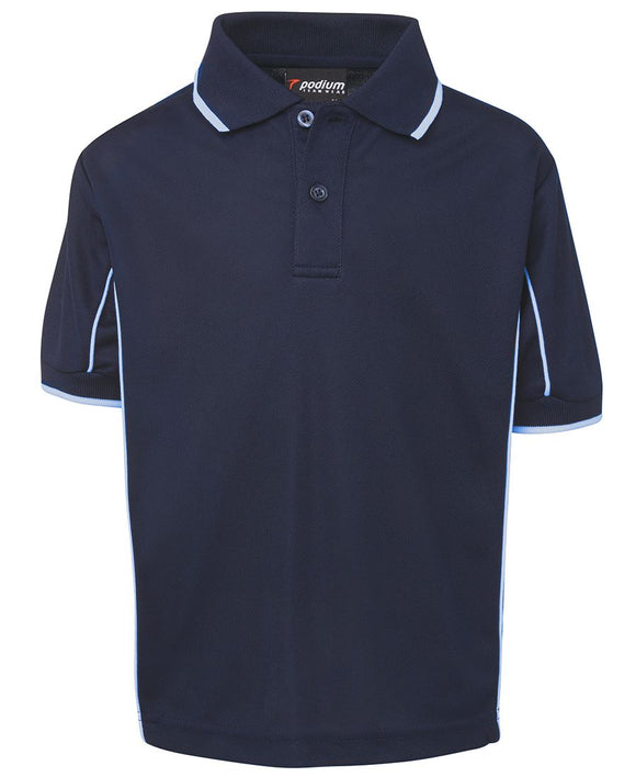 PODIUM KIDS S/S PIPING POLO - 7PIPS
