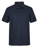 PODIUM WAFFLE POCKET POLO - 7WPP