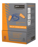 JB's  BULLET SHAPED CORDED EARPLUG (100 PAIR) - 8P001