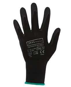 JB's PREMIUM BLACK NITRILE BREATHABLE GLOVE (12 PACK) - 8R002