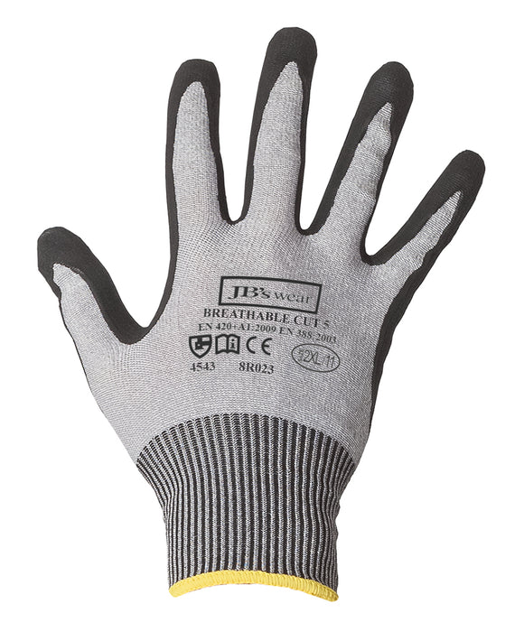 JB's NITRILE BREATHABLE CUT 5 GLOVE (12 Pack) - 8R023