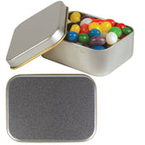 Assorted Colour Mini Jelly Beans in Silver Rectangular Tin - LL334