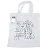 Colouring Short Handle Cotton Bag & Crayons - LL5520