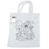 Colouring Short Handle Cotton Bag & Crayons - LL5520