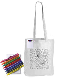 Colouring Long Handle Cotton Bag & Crayons - LL5521