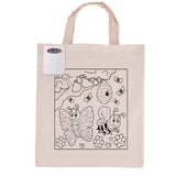 Colouring Short Handle Calico Bag & Crayons - LL5522