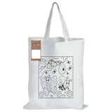 Colouring Short Handle Cotton Bag & Pencils - LL5523