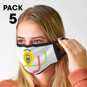 5 Pack - Shield Face Masks - LL6022