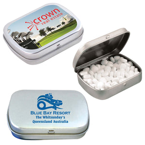 Sugar Free Breath Mints in Silver Tin - LL804