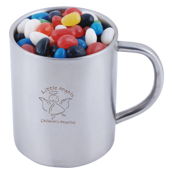 Assorted Colour Mini Jelly Beans in Java Mug - LL8623