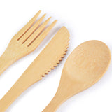 Miso Bamboo Cutlery Set in Calico Pouch - LL8794