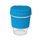 8oz/235ml Glass Karma Kup with Plastic Flip Lid - G1800