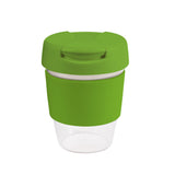 8oz/235ml Clear Plastic Karma Kup Plastic Flip Lid - G1955