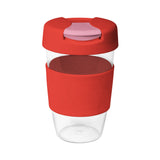 16oz/535ml Clear Plastic Karma Kup with Plastic Flip Lid - G1957