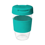 16oz/535ml Clear Plastic Karma Kup with Plastic Flip Lid - G1957