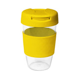 16oz/535ml Clear Plastic Karma Kup with Plastic Flip Lid - G1957