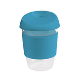 12oz/340ml Clear Plastic Karma Kup with Silicon Lid - G1965