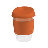 12oz/340ml Clear Plastic Karma Kup with Silicon Lid - G1965