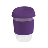 12oz/340ml Clear Plastic Karma Kup with Silicon Lid - G1965