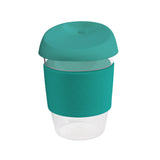 12oz/340ml Clear Plastic Karma Kup with Silicon Lid - G1965