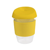 12oz/340ml Clear Plastic Karma Kup with Silicon Lid - G1965