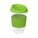 16oz/535ml Clear Plastic Karma Kup with Silicon Lid - G1966